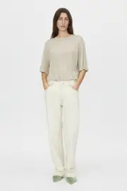 Elysium Tencel Logo Tee in Alabaster White - CAMILLA AND MARC® C&M