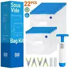 Sous Vide Bags for Joule and Anova Cookers - 15 Reusable BPA-Free Sous Vide B...