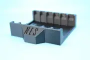 Black NES Game Cartridge Holder Nintendo Display Tray