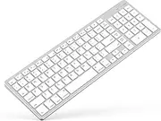 Wireless Bluetooth Keyboard for Apple Mac OS – US QWERTY Layout, Scissor Keys Precise Typing, Rechargeable Battery, Extra-Long Working Time, Compatible with iMac/MacBook Pro/Mac Mini or iPad…