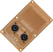 Speaker Junction Box | Double 4-Core Socket Audio Input Wiring Board - Binding Post Terminal Cable Connector, Subwoofer Audio Accessories