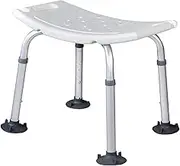FFSPIIO Tub Shower Seats, with Arms Adjustable Height Heavy Duty Shower Chair Shower Head Holder Adult Disabled Aid Benches Shower Chair(B)
