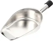 SOESFOUFU Stainless Steel Food Shovel Multi Function Ice Bucket Scoop for Beans Nuts Dried Fruits Compact Kitchen Tool for Home Supermarkets Bars Lightweight Practical