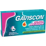 Gaviscon Dual Action Heartburn & Indigestion Chewable Tablets 16 pack