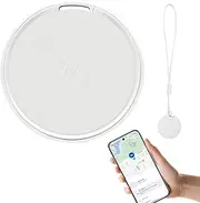 Glitfix Android Smart Tag, Bluetooth Key Finder Compatible with Google Find My Device App (Android Only), Bluetooth Key Finder for Luggage, Bags, Suitcases, Purses, IP53 Waterproof, White, Pack of 1