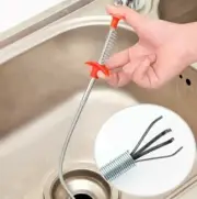 New 85cm Kitchen Sewer Dredging Device Tools Spring Pipe Sink Cleaning Hook