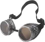[Generic] Victorian Steampunk Glasses - Vintage Gothic Round Retro Polarised Sunglasses for Gathering, Halloween, Makeup Props