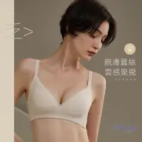 在飛比找蝦皮商城優惠-女生內衣【100%桑蠶絲內裡】日系簡約女內衣調整型上託集中爆