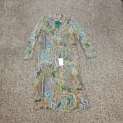 $605 ROBERT GRAHAM Women's Small Multicolor PAISLEY Silk OPHELIA Dress Jacket