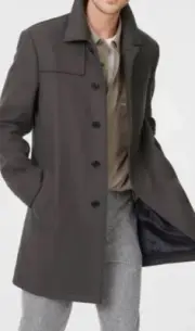 Club Monaco Luther Wool Coat Italian Fabrics By Mario Bellucci Sz 40 NWT $398