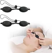 KARELLS Sunbed Goggles, Sunbed Eye Protection, Tanning Goggles for Sunbeds, Tanning Goggles, Silicone Sunbed Goggles, Solarium Glasses, Safety Tanning Goggles, for IPL UV Infrared Rays Therapy