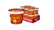 Honey Nut Cheerios Heart Healthy Cereal in a Cup, Gluten Free Cereal with Whole