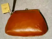 PATRICIA NASH NWT Savena Tan Italian Leather Wristlet / Clutch - removable strap