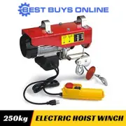 Millers Falls Electric Hoist Winch 125 / 250 kg Strong Cable 240V Remote Control
