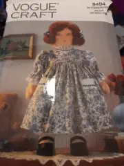 Vogue 8494 17" Madame Alexander Cloth Doll & Dress Outfit Sewing Pattern Uncut