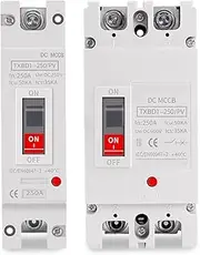 POWTAXBJGD Solar Molded Case DC Circuit Breaker MCCB Overload Protection Switch Protector Photovoltaic PV 150A 250A Battery Isolator(2P,125A)