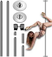 Professional Spinning Dance Pole, 45Mm Portable Exercise Pole for Fitness – Dura