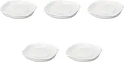Set of 5, Non-Slip White Grater (Large) 6.8 x 6.8 x 1.2 inches (17.2 x 17.2 x 3 cm) | Mortar, Reinforced Porcelain, Made in Japan, Setomonohonpo