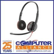 HP Poly Blackwire 3220 Stereo USB-C Headset with USB-A Adapter