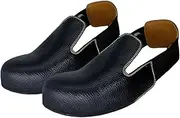 [kokiya] Steel Toe Cap Safe Shoe Covers Anti Smashing Leather Overshoes Cover for Industry