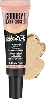 Under Eye Concealer | Lightweight 12g Eye Concealer,Color Correcting Makeup, Eye Primer, Long Lasting Liquid Foundation
