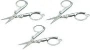 (3) Brand New Folding Scissors Pocket Travel Small Cut Cutter Craft Sharp Blade
