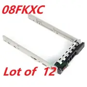 Lot of 12 Fit for Dell 2.5" 8FKXC SAS Tray Caddy R730 R630 R730xd MD1420 MD3420