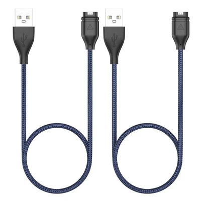 for Garmin Watch Chargers 2Pack, 1m Braid Charger for Garmin Forerunner 965 955