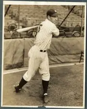 Ben Chapman Of The Yankees In Batting Posiiton Old Historic Photo
