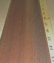 Larch Fumed Euro Q/C wood veneer 3" x 43"-57" raw no backing 1/42" thickness "A"