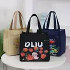 Large Capacity Floral Print Lunch Bag Handbag Lunch Bag Women