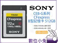 在飛比找Yahoo!奇摩拍賣優惠-數位小兔【Sony CEB-G512 CFexpress 5