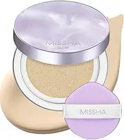 [MISSHA] Serum Cushion Glow Layering Fit Cushion Foundation No.17 Ivory Bright Beige for Fair Skin, Korean Foundation Makeup, Rich-Texture, Full-Coverage, 24-Hr Hydrating, Triple Glow System