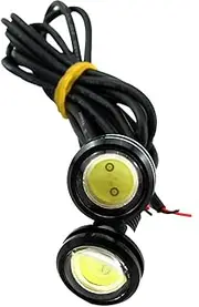 E Support 10W LED DRL Eagle Eye Light Car Motor Fog Daytime Reverse Signal White Pack of 2