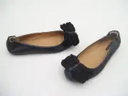 TONY BIANCO SHOES BALLET FLATS LADIES DRESS WORK HEELS PEWTER BLACK MAZE MAGDA