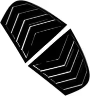 Auto Accessories Gloss Black Car Rear Window Shutter Cover Trim Window Louver Side Vent Trim Compatible for BMW 5 Series E60 2004-2010(Gloss Black)