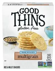 Good Thins, Multigrain, Gluten Free Rice Crackers, 100g