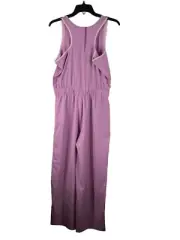 Athleta Girl Jump for Joy Tank Jumpsuit Pockets Geranium Purple Size XXL/16