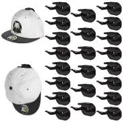 22 Pack Adhesive Hat Hooks for Wall No Drilling Hat Rack Organizer