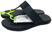 Crocs Tulum Flip Sandal Women’s Size 6 Black NEW