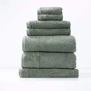 Aireys 650 GSM Zero Twist 7 Piece Agave Bath Towel by Renee Taylor