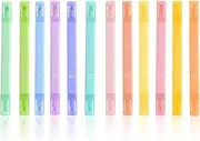 Aesthetic Cute Highlighters, 12Pcs Highlighters Assorted Colors Quick Dry Marking Pens Bible Highlighters and Pens,Aesthetic Cute Pastel Highlighters Set,No Bleed Gel Highlighter, Bible Highlighters