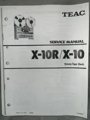 TEAC X-10R X-10 Stereo Tape Deck Service Manual Photocopy