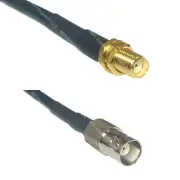 RFC195 SMA FEMALE to BNC FEMALE Coax RF Cable USA-Ship Lot