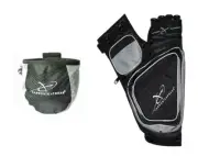 Carbon Express - Target Quiver & Release Pouch Combo Pack - Black/Silver - RH