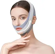 Reusable V Face Lifting Tape, Face Slimming Band, Double Chin Mask, Double Chin Remover, Face Tape, Double Chin Reducer, V-Shaped Face Masks for Lifting and Contouring (Grey)