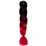 1Pc Black Wine Red Red 60cm Coloured Twist Braids Synthetic Fiber Hair Wig Extensions Jumbo Braiding AU