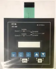 EATON ATC-300 Automatic Transfer Switch Control Replacement Cover Control Keypad