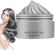 Temporary Hair Dye Wax - Temporary Hairstyle Dye Cream | Temporary Silver Gray Hair Color Wax for Men, Adults, All Ages, Friends, Beautician, Hairdresser
