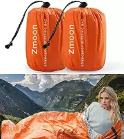 Emergency Sleeping Bag 2 Pack Lightweight Survival Thermal Bivy Sack Portable Bl